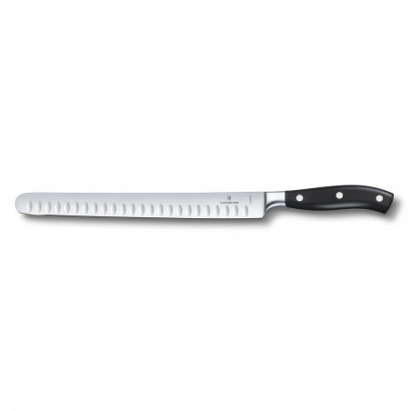 Couteau à jambon Victorinox Grand Maître lame 26 cm alvéolée - manche noir