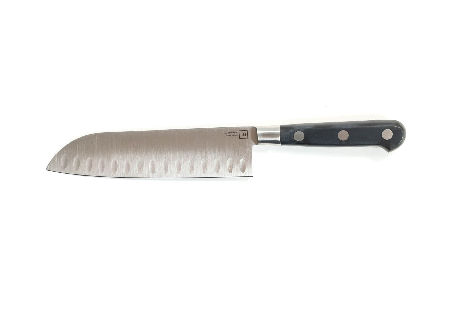 Couteau de cuisine Tarrerias-Bonjean - Couteau santoku alvéolé 18 cm Forgé  Maestro