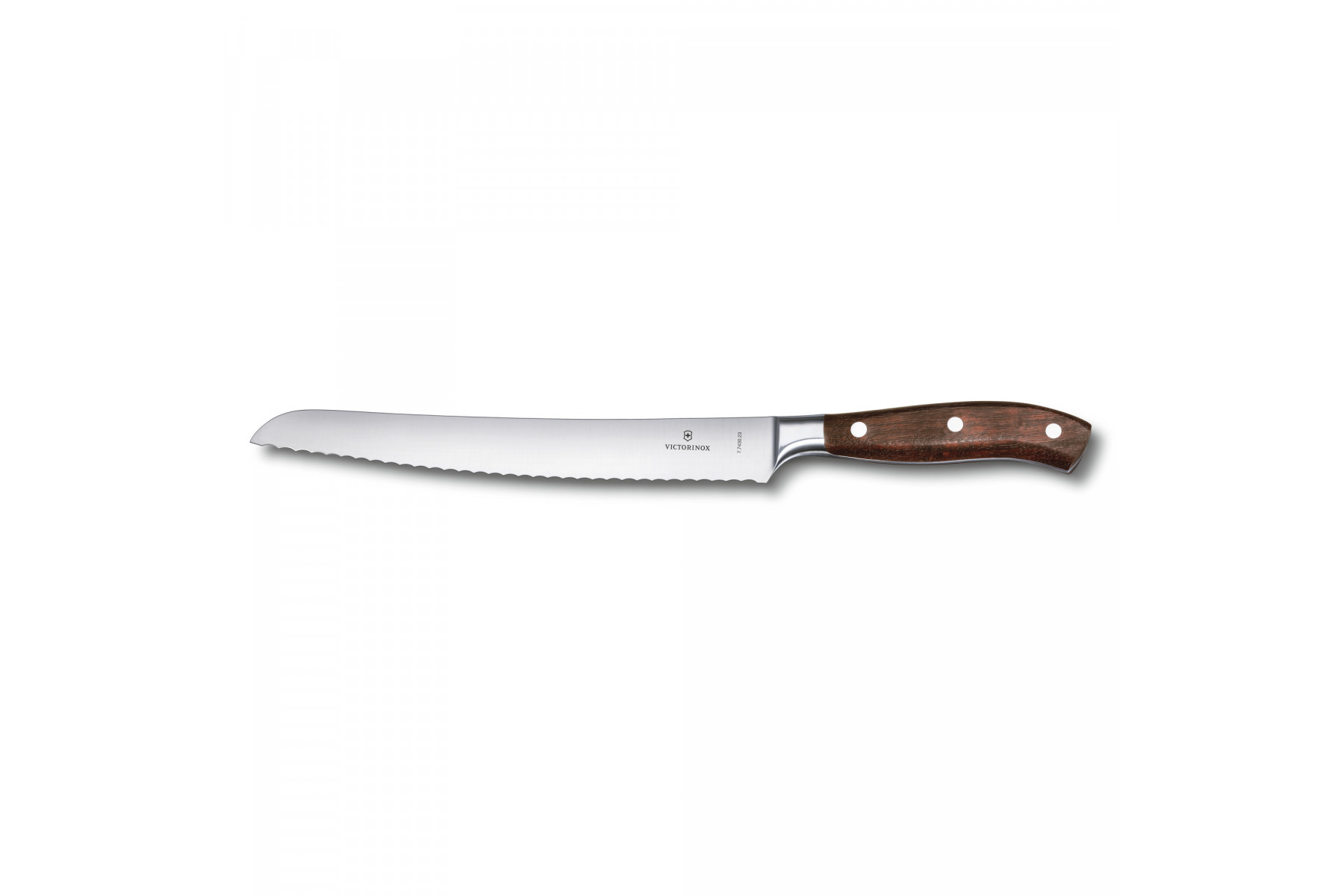 Couteau à pain Victorinox Grand Maître lame dentée 23 cm - manche palissandre