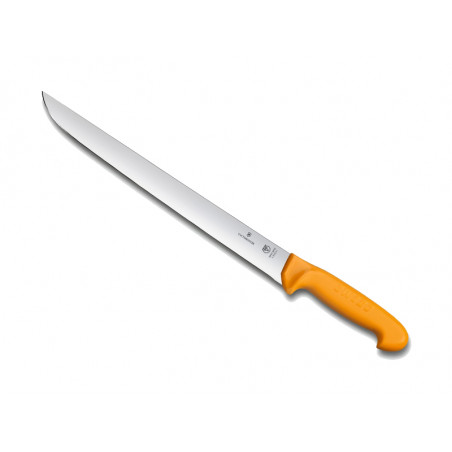 Couteau à trancher Swibo lame 31 cm Manche grillon jaune