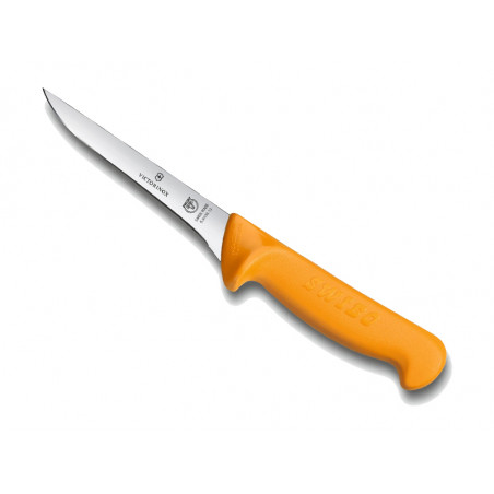 Couteau à désosser Swibo lame étroite 13 cm - Manche grillon jaune
