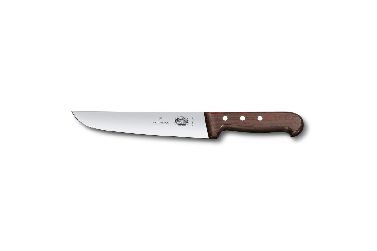 Couteau de boucher Victorinox Wood - Lame 23 cm - Manche Palissandre