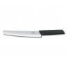 Couteau à pain Victorinox Swiss Modern, lame dentée 22 cm - manche noir