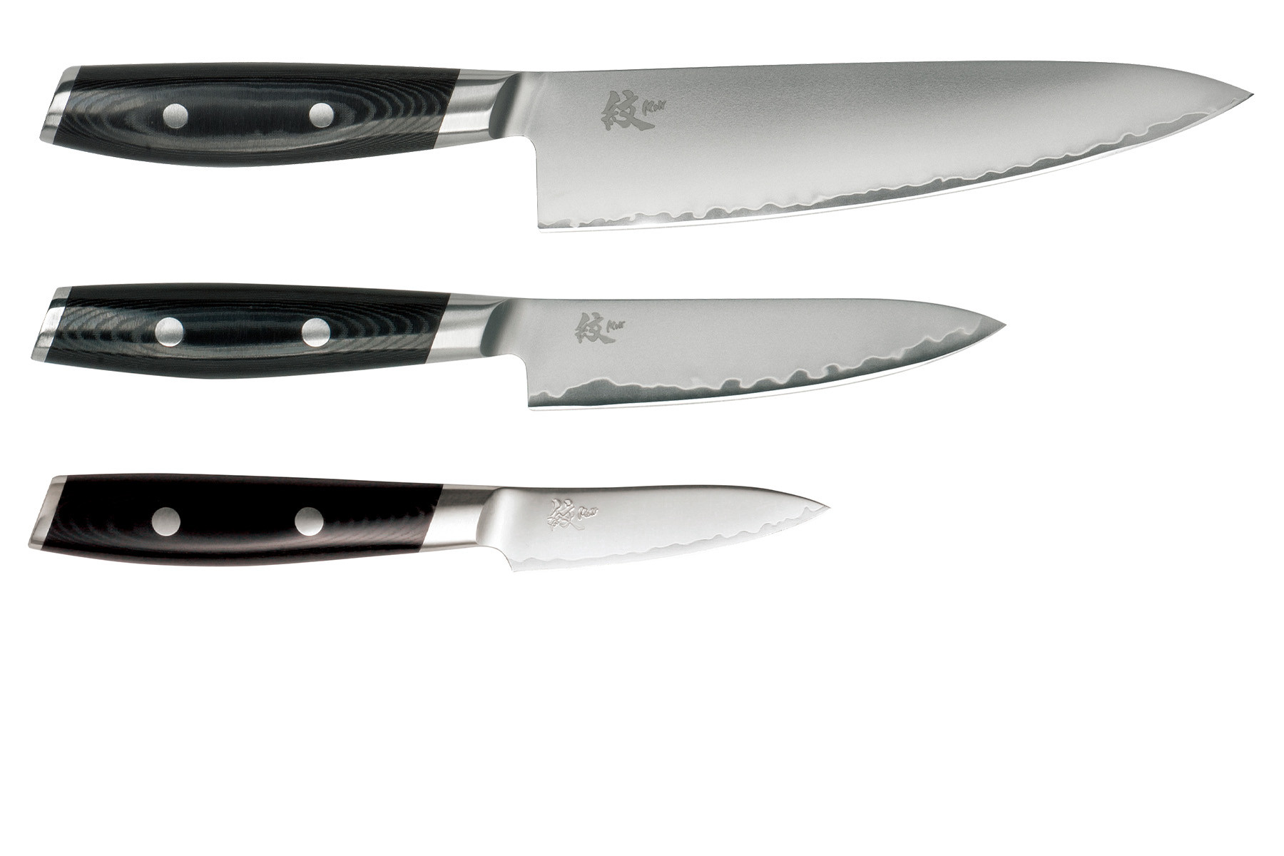 Set de 3 couteaux japonais Yaxell Mon - Forme européenne