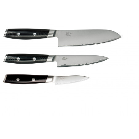Set de 3 couteaux japonais Yaxell Mon - Forme japonaise