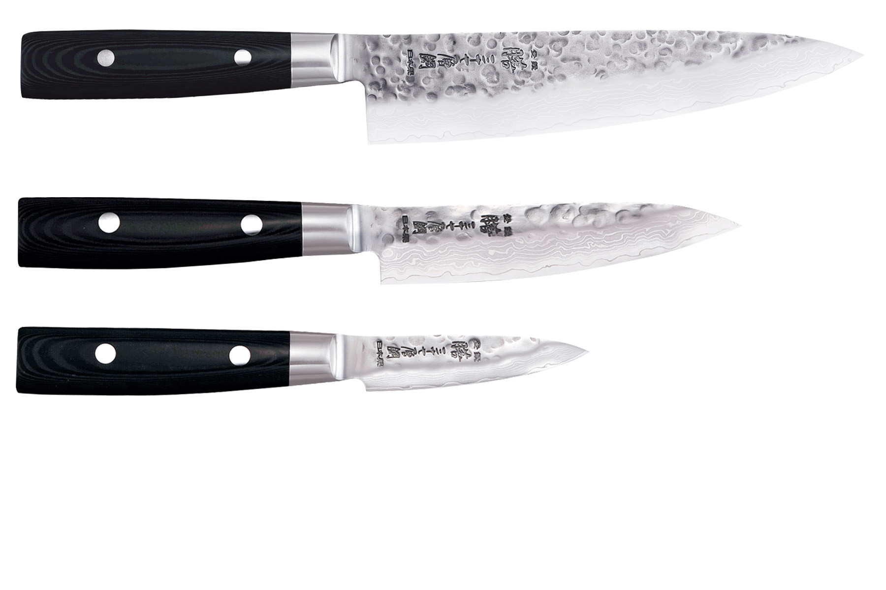Set de 3 couteaux japonais Yaxell Zen - Forme européenne
