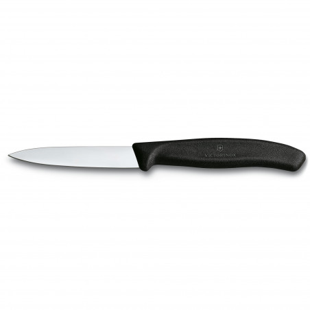 Couteau d'office Victorinox Swiss Classic - lame 8 cm - pointe milieu - manche noir
