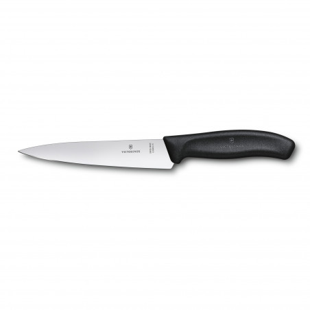 Couteau à découper Victorinox Swiss Classic - lame 15 cm - manche Fibrox noir