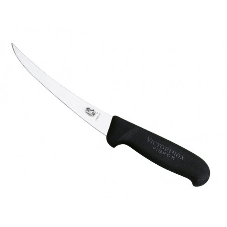 Couteau à désosser Victorinox lame dos renversée 12 cm - Manche Fibrox noir
