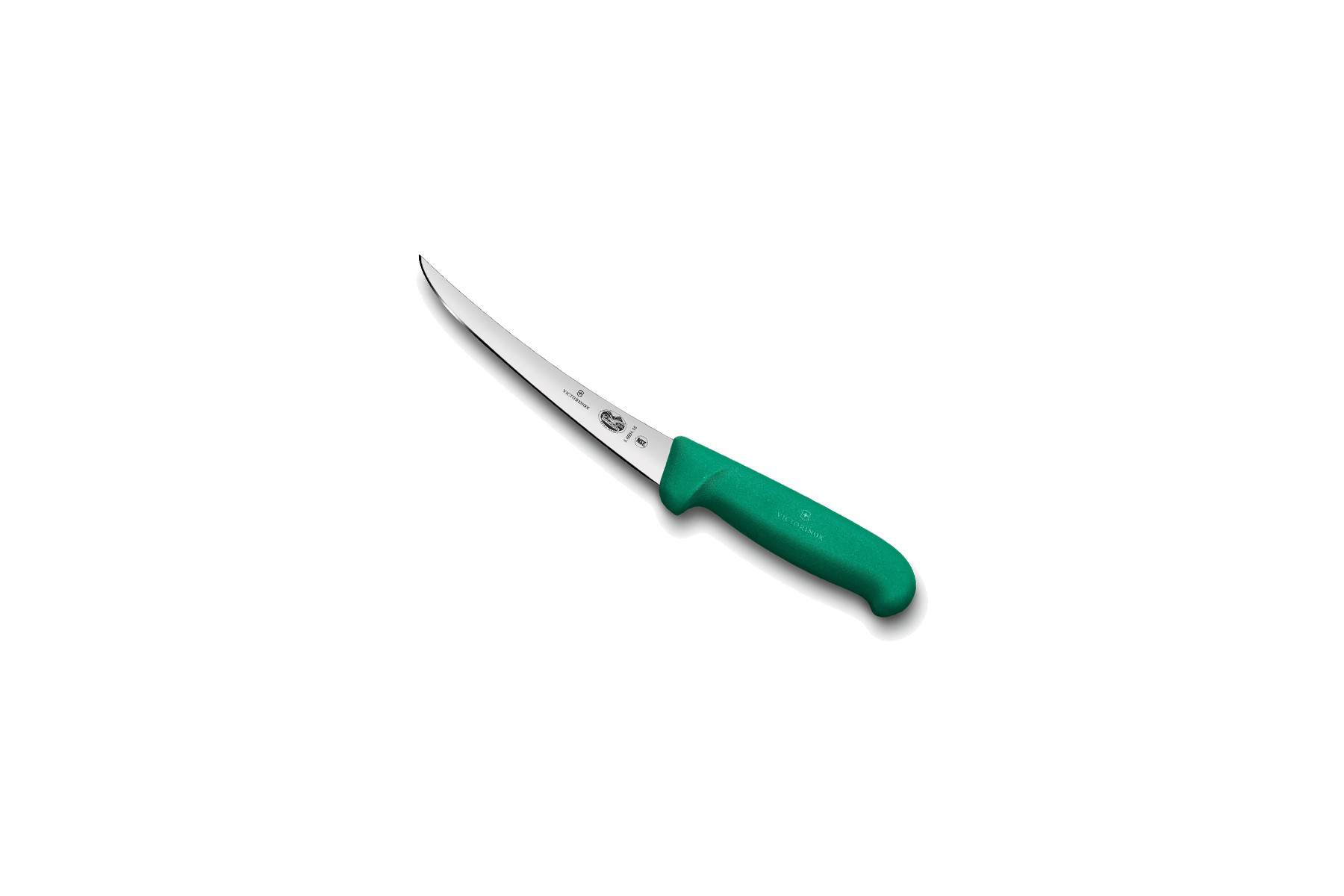 Couteau à désosser Victorinox lame dos renversé 15 cm - Manche Fibrox vert