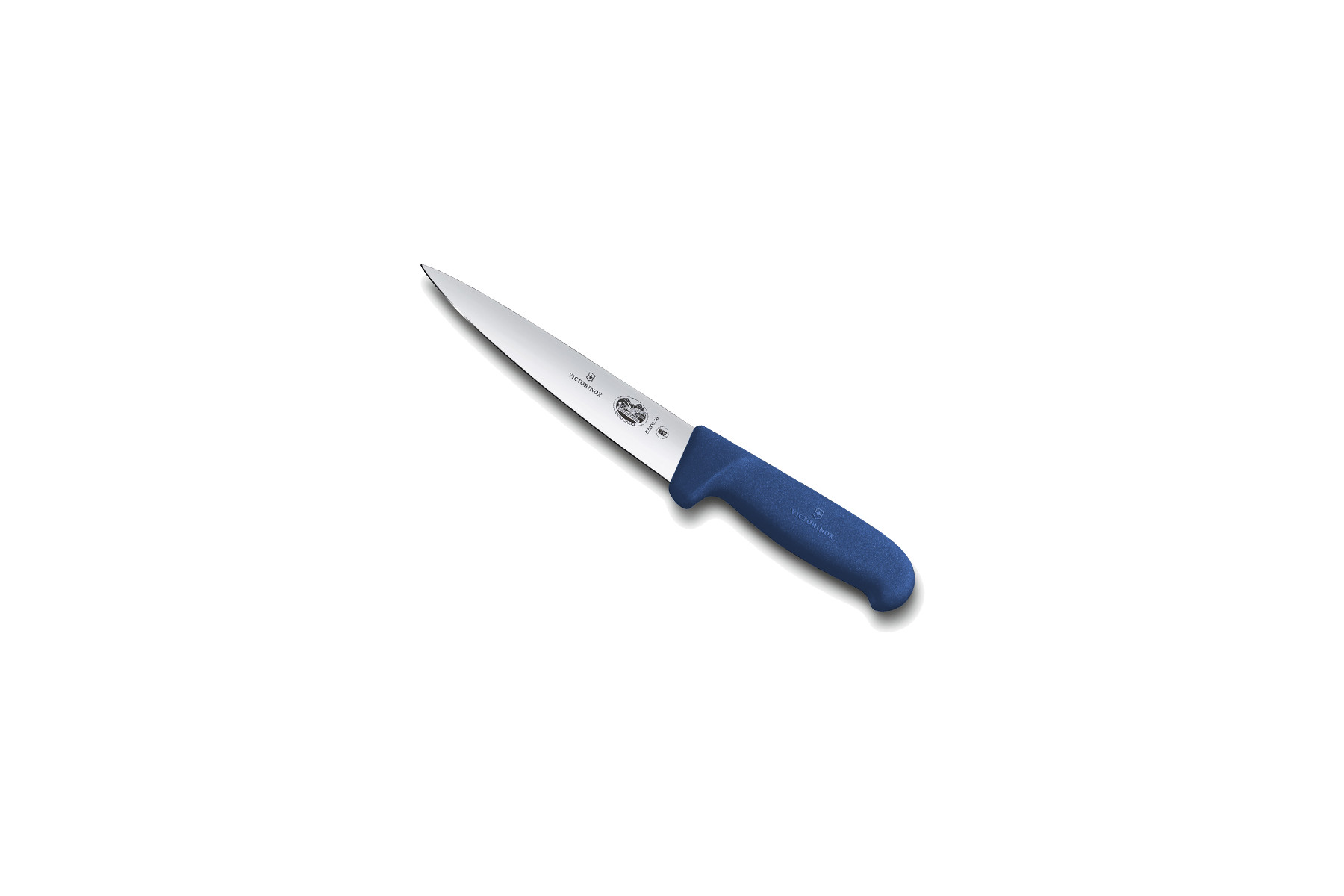 Couteau à désosser/saigner Victorinox lame 16 cm - Manche Fibrox bleu