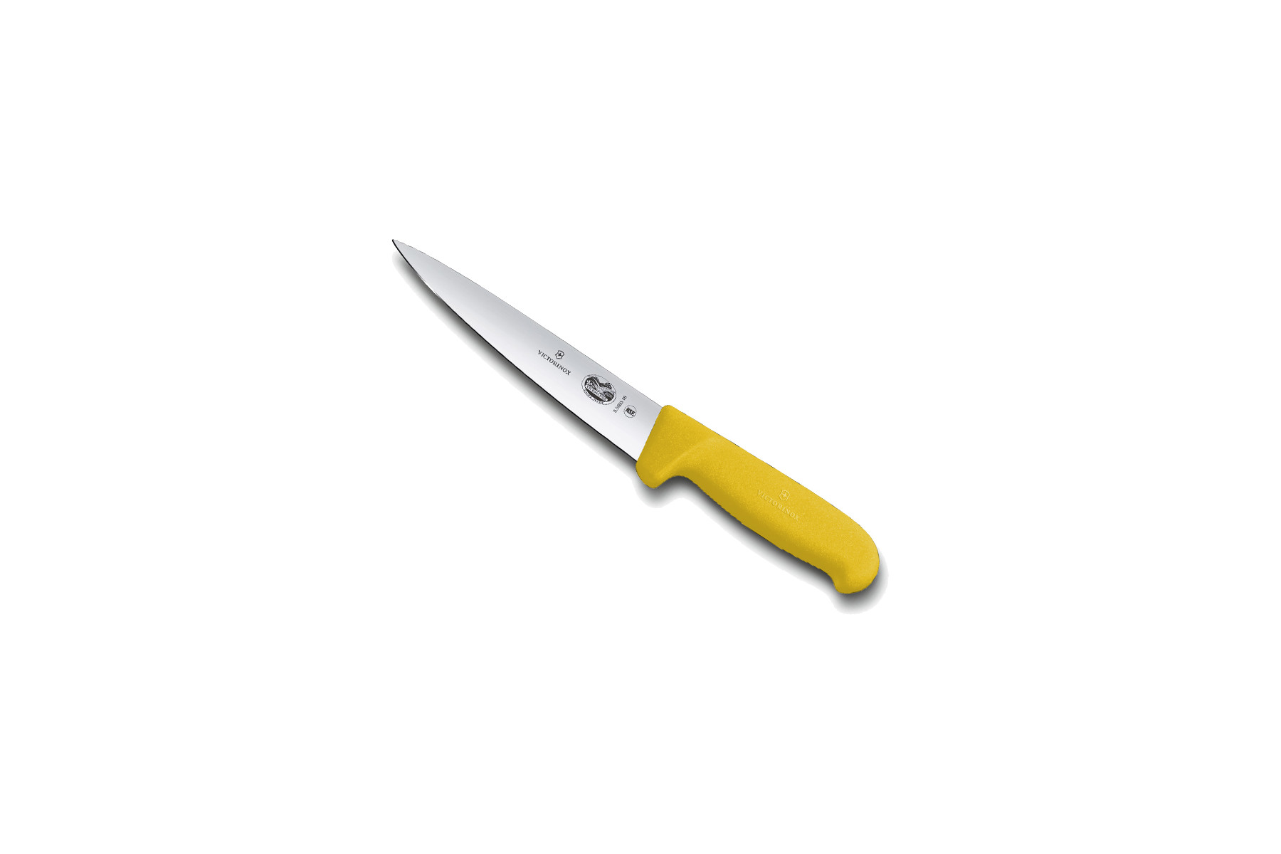Couteau à désosser/saigner Victorinox lame 18 cm - Manche Fibrox jaune