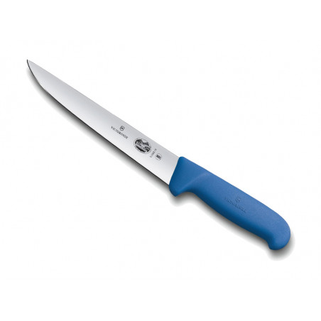 Couteau à saigner/découper Victorinox lame 20 cm - Manche Fibrox bleu