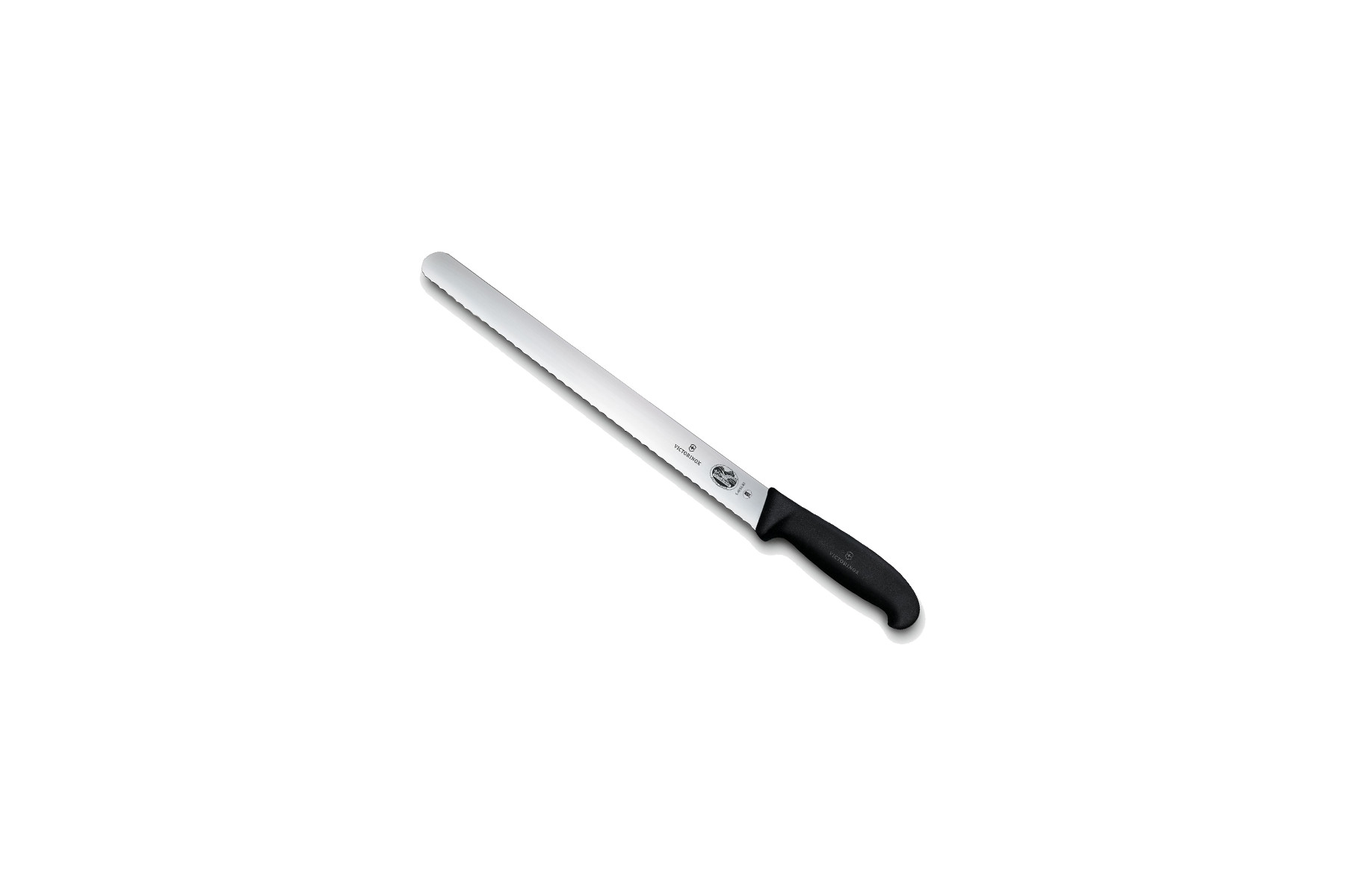 Couteau à jambon Victorinox lame dentée 30 cm - Manche Fibrox noir