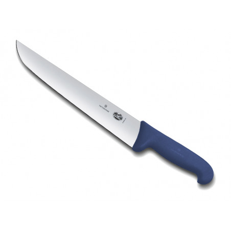 Couteau de boucher Victorinox lame 28 cm - Manche Fibrox bleu