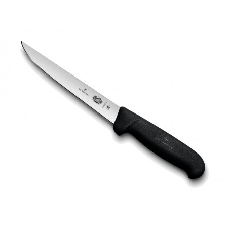 Couteau à saigner/découper Victorinox lame 15 cm - Manche Fibrox noir