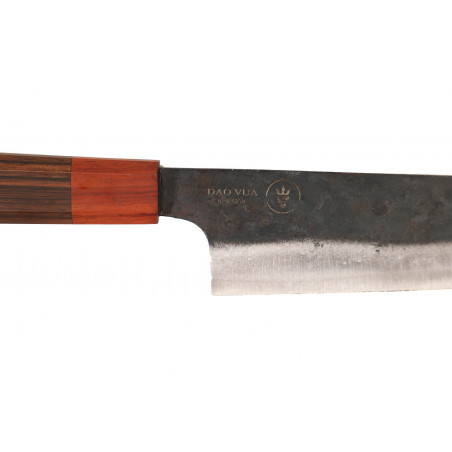 Couteau artisanal de cuisine Dao Vua manche octogonal - Bunka 18 cm