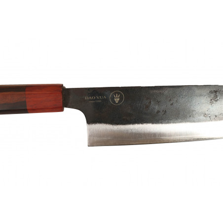 Couteau artisanal de cuisine Dao Vua manche octogonal - Nakiri 18,5 cm