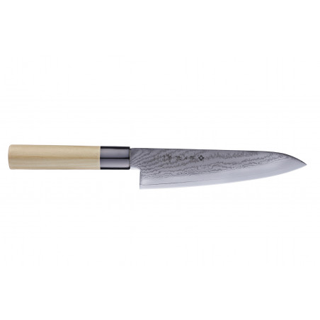 Couteau japonais Tojiro Shippu damas - Couteau de chef 18 cm