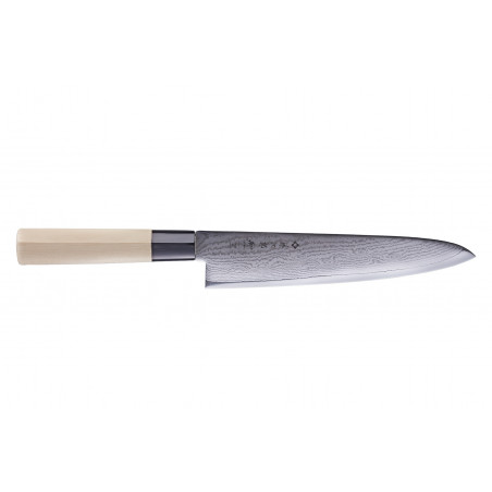 Couteau japonais Tojiro Shippu damas - Couteau de chef 21 cm