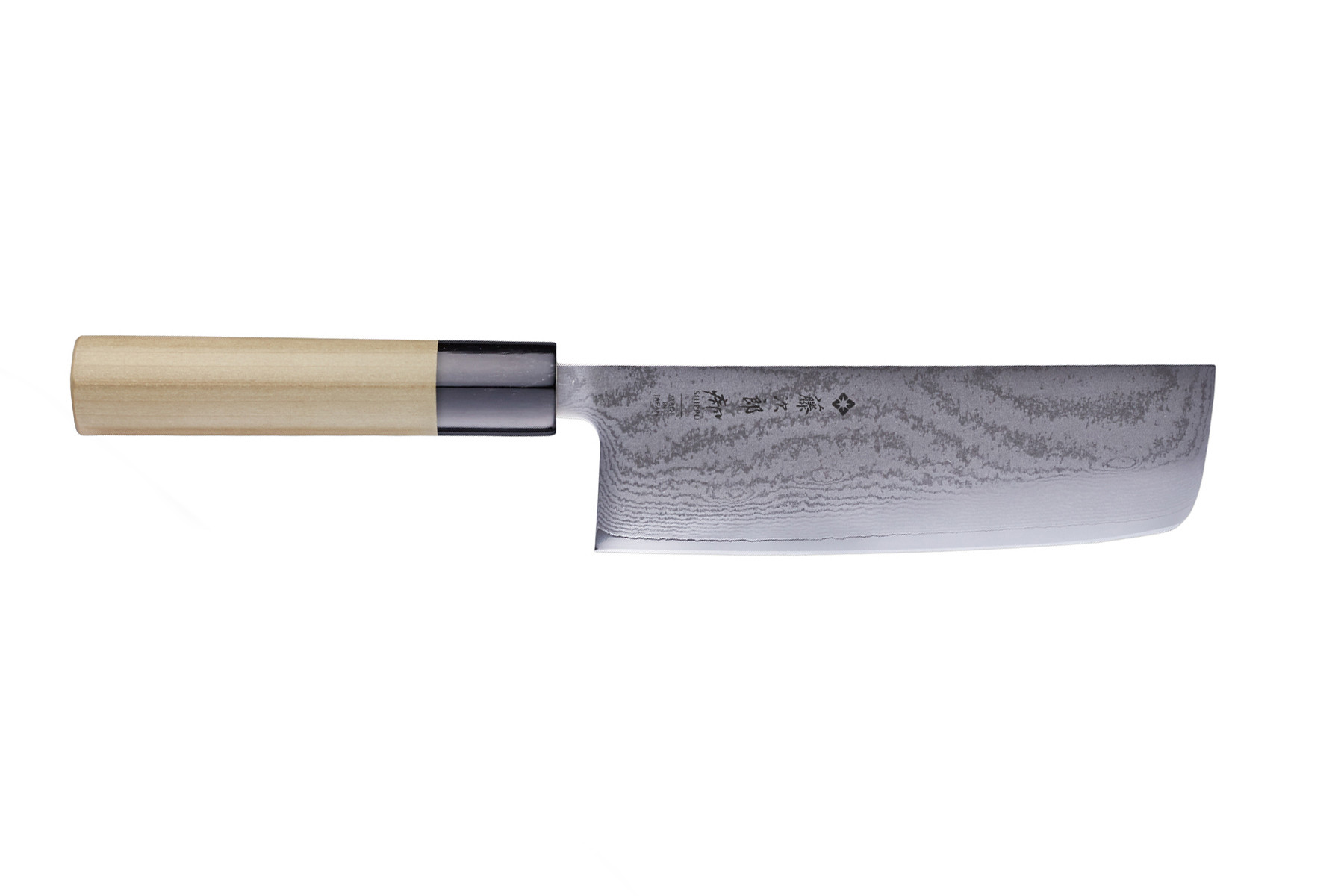 Couteau japonais Tojiro Shippu damas - Couteau nakiri 16,5 cm